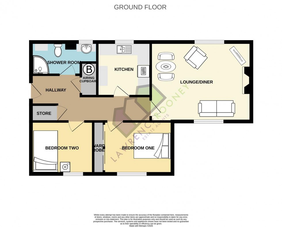 Floorplan for Kings Court, Leyland
