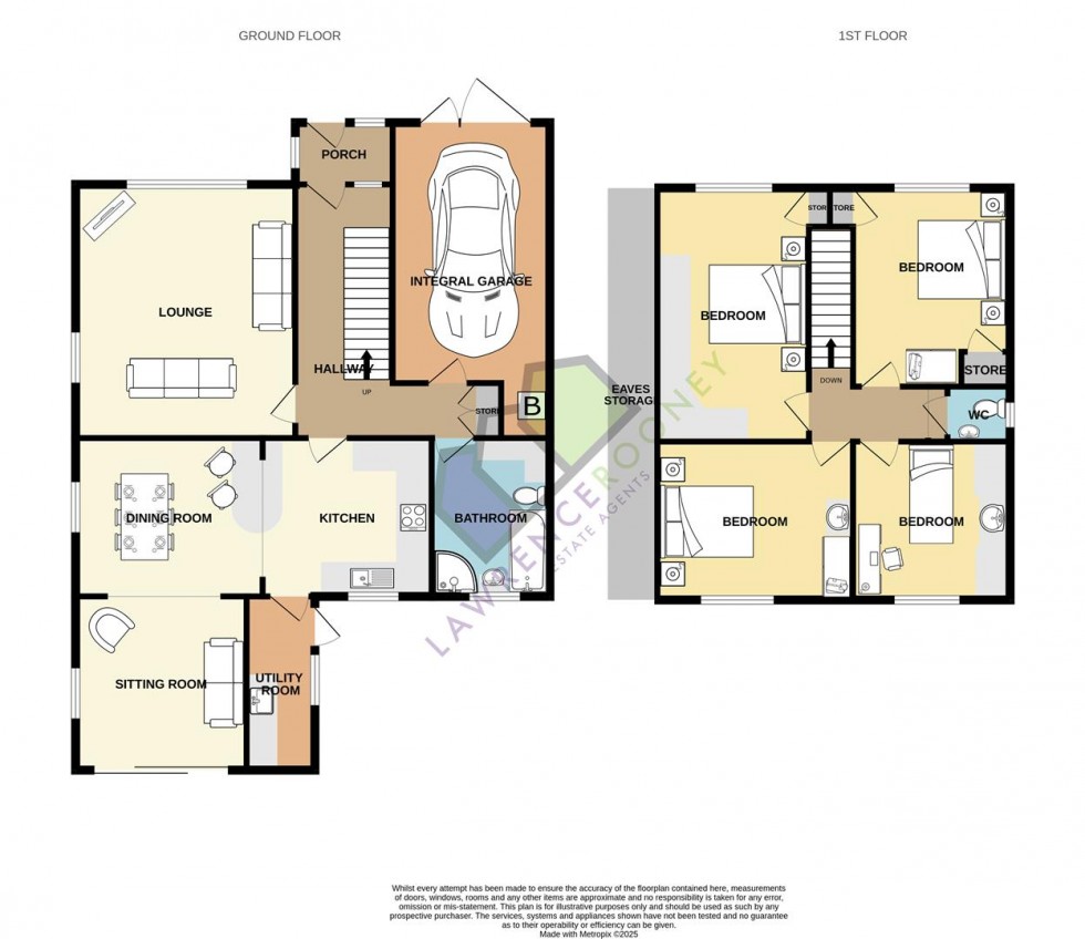 Floorplan for Charles Close, Hesketh Bank