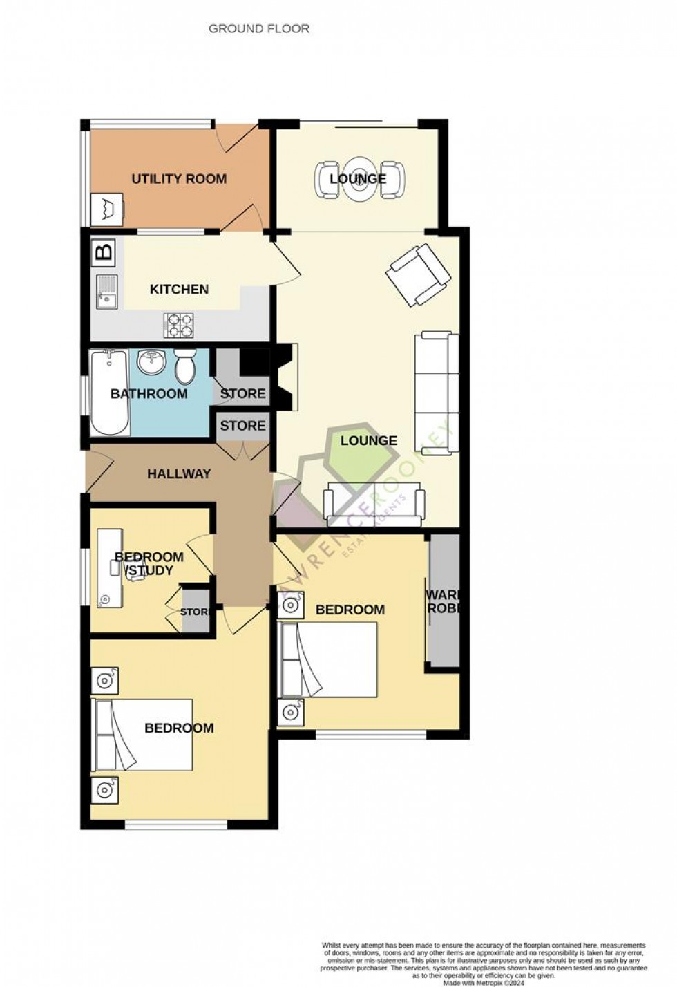 Floorplan for Crossfield, Hutton, Preston
