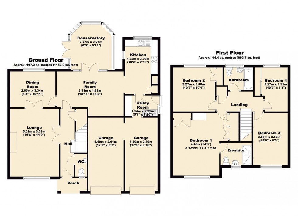 Floorplan for Park Farm Close, Longton, Preston