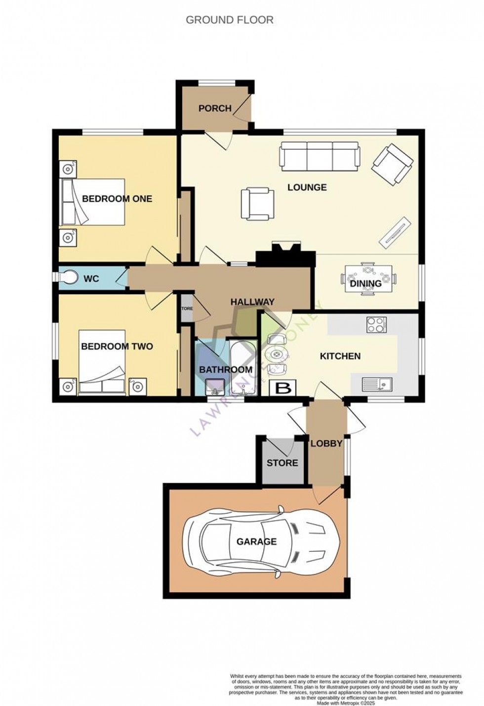 Floorplan for Dob Lane, Walmer Bridge