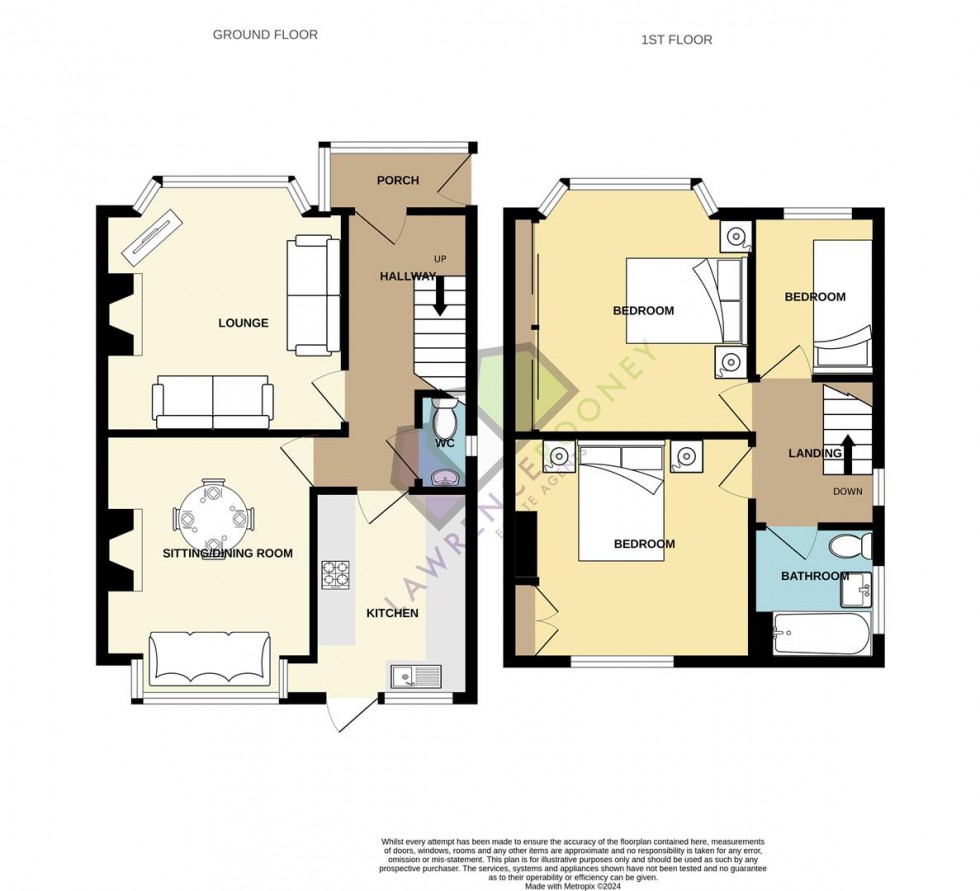 Floorplan for Giller Drive, Penwortham, Preston