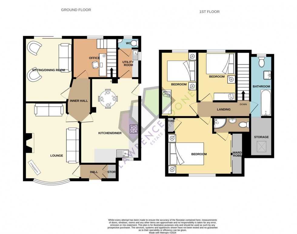 Floorplan for Rockburgh Crescent, Walmer Bridge
