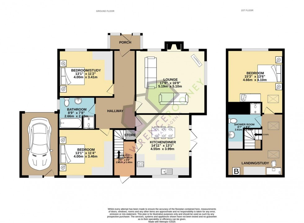 Floorplan for Marsh Lane, Longton
