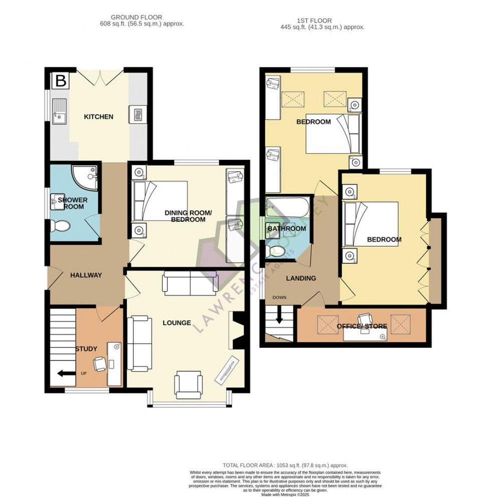 Floorplan for Dob Lane, Walmer Bridge
